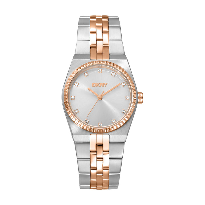Quartz Silver Round Dial Women's Watch - DK1L177M0075