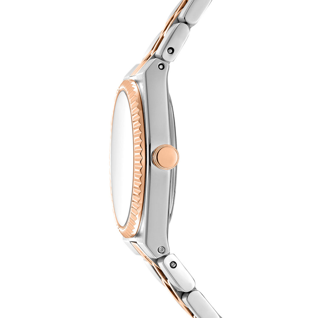 Quartz Silver Round Dial Women's Watch - DK1L177M0075