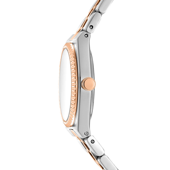 Quartz Silver Round Dial Women's Watch - DK1L177M0075
