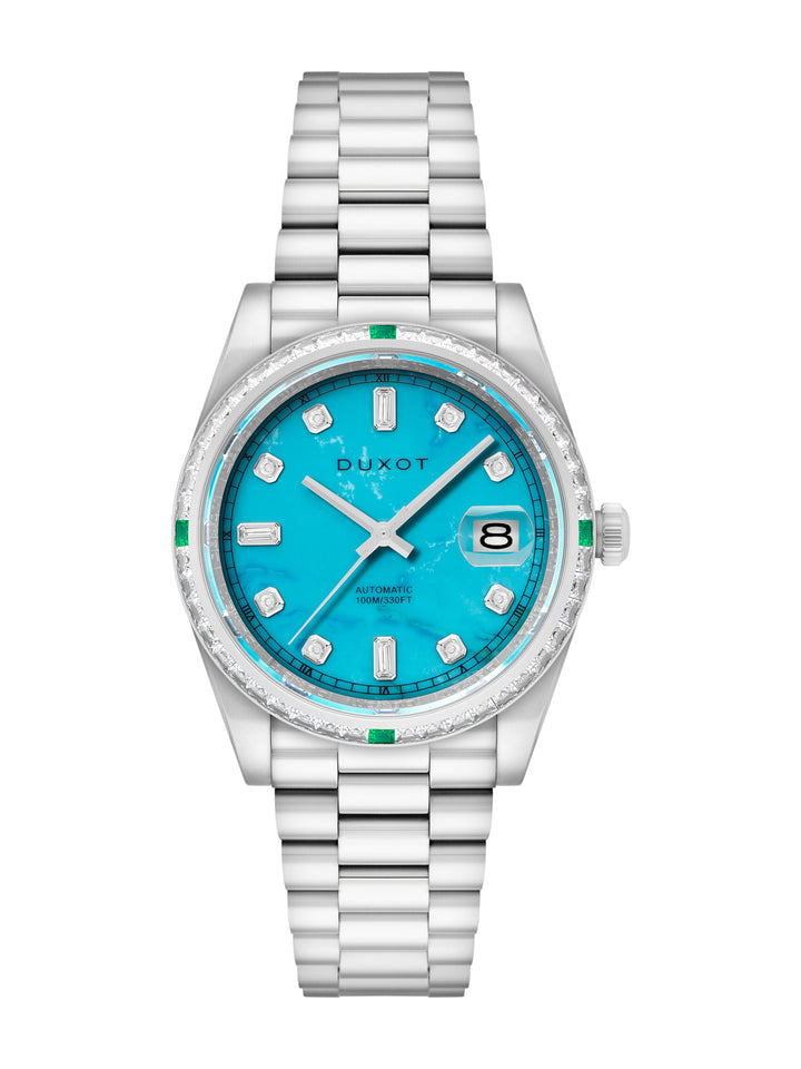 Duxot Atlantica Rainbow Diver Limited Edition Crystal Men's Watch -  DX-2058-11