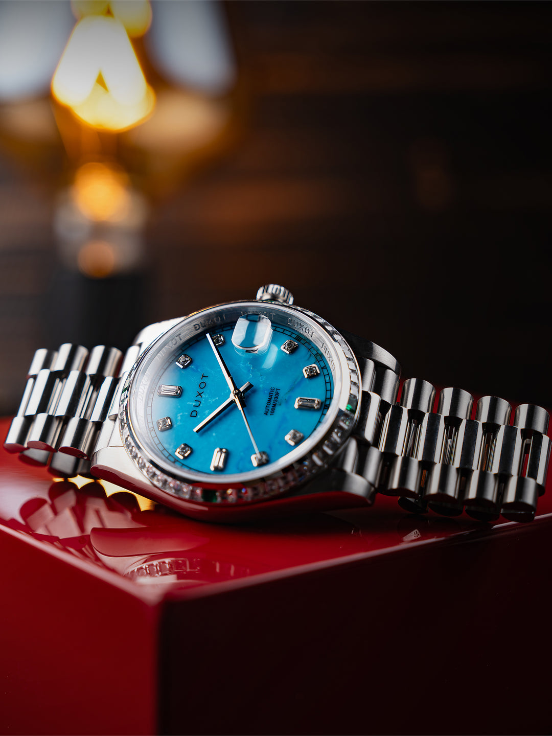Duxot Atlantica Rainbow Diver Limited Edition Crystal Men's Watch -  DX-2058-11