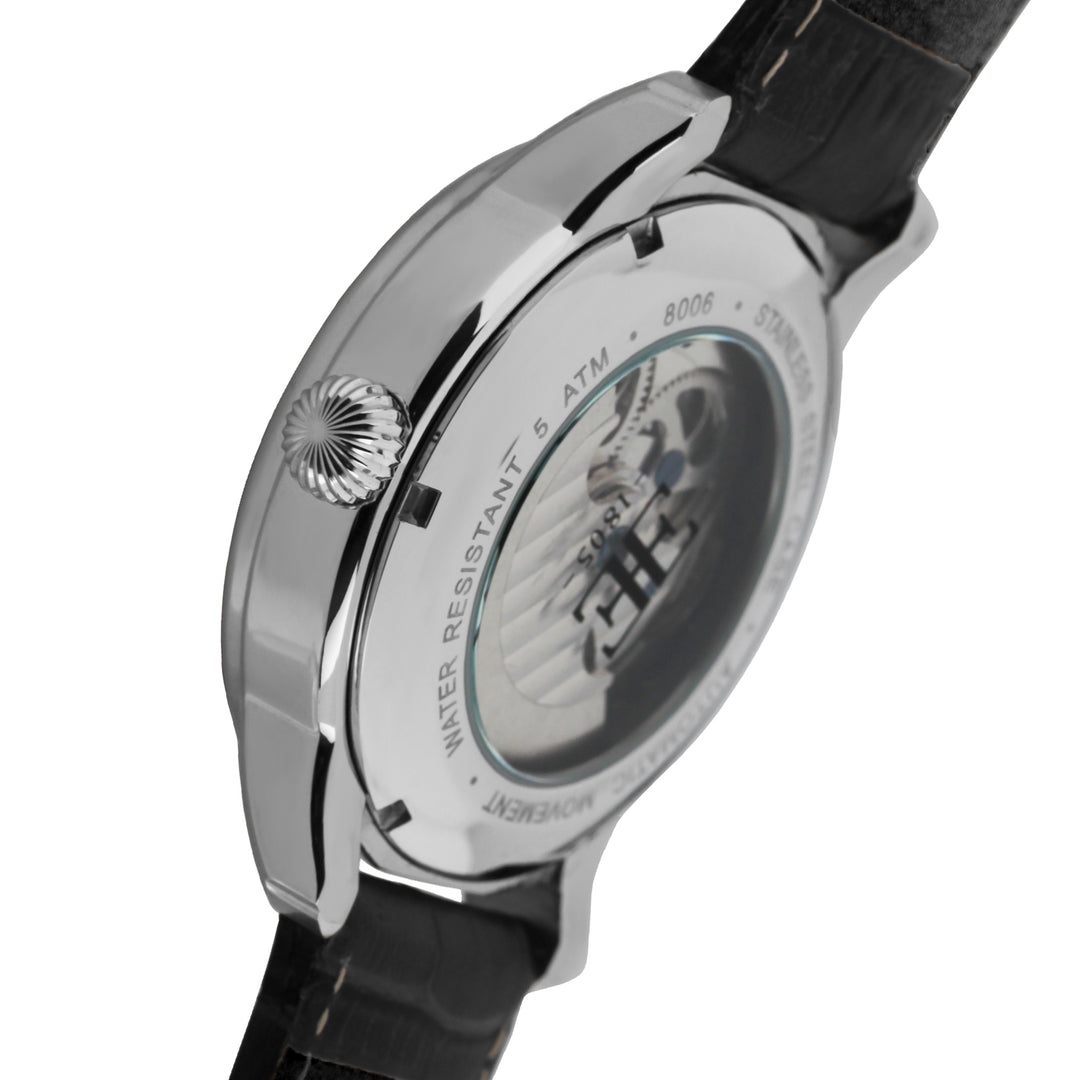 Longitude Automatic Dual Time Silver Round Dial Men&