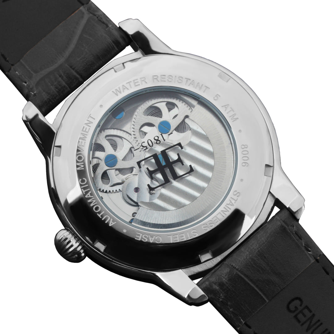 Longitude Automatic Dual Time Silver Round Dial Men&