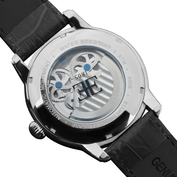 Longitude Automatic Dual Time Silver Round Dial Men&
