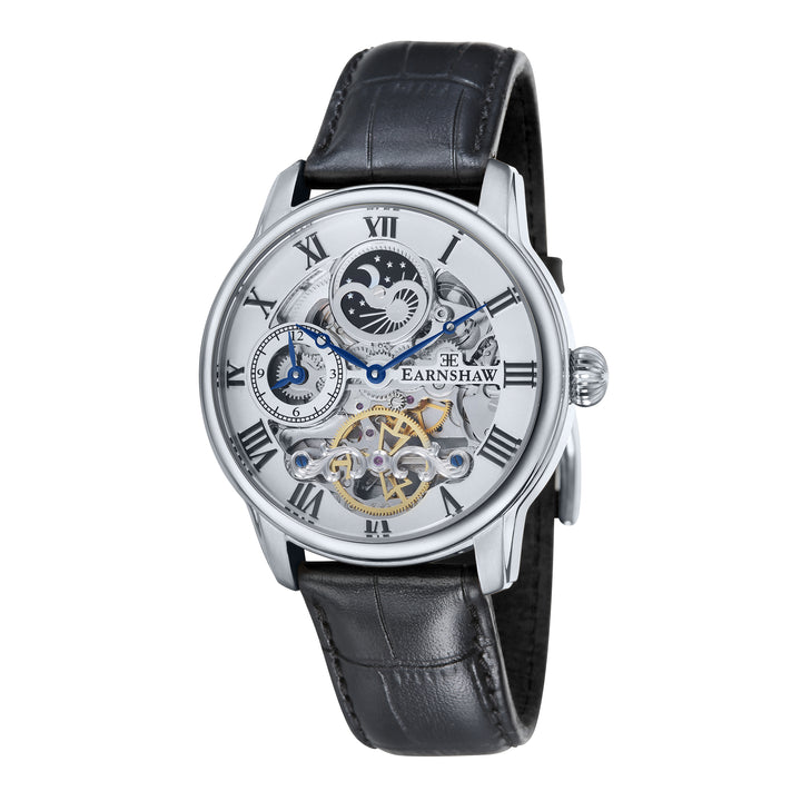 Longitude Automatic Dual Time Silver Round Dial Men&