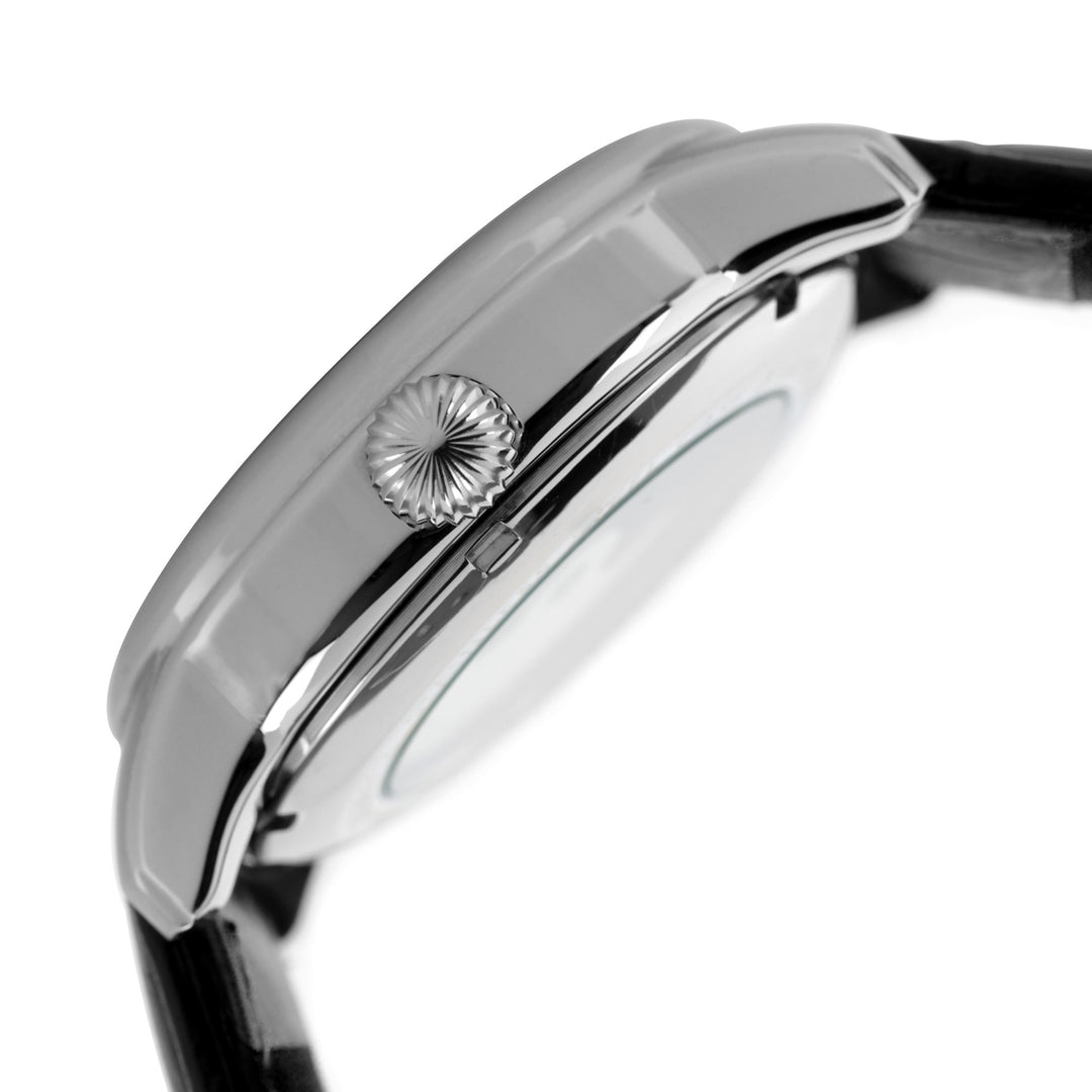 Longitude Automatic Dual Time Black Round Dial Men&