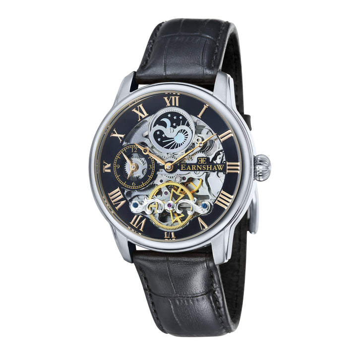 Longitude Automatic Dual Time Black Round Dial Men&
