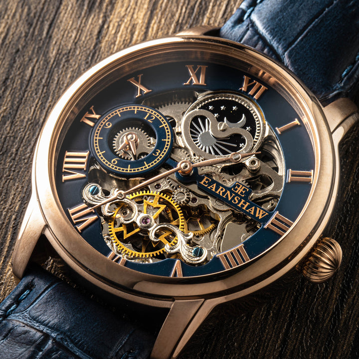 Longitude Automatic Skeleton Multifunction Men's Watch -  ES-8006-0A