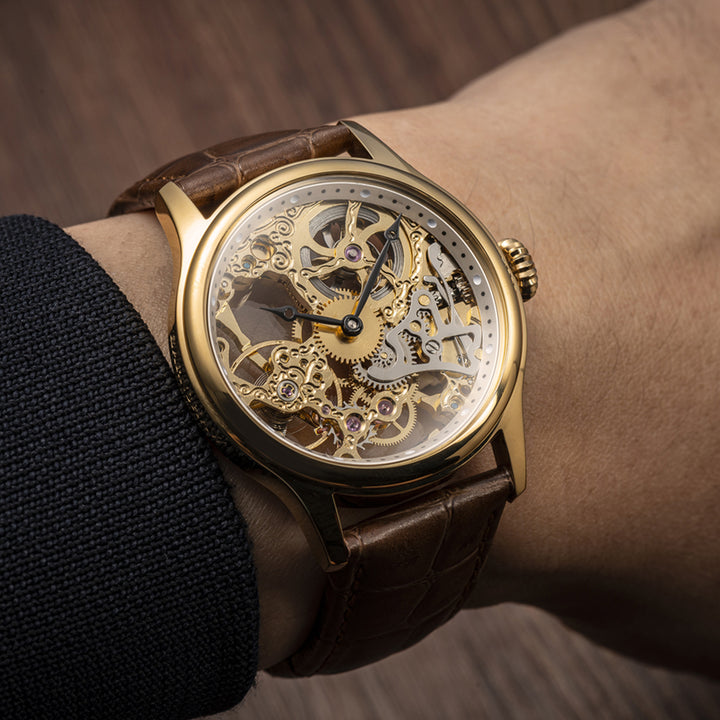 Bauer Mechanical Skeleton Mechanical Automatic Men's Watch -  ES-8049-02