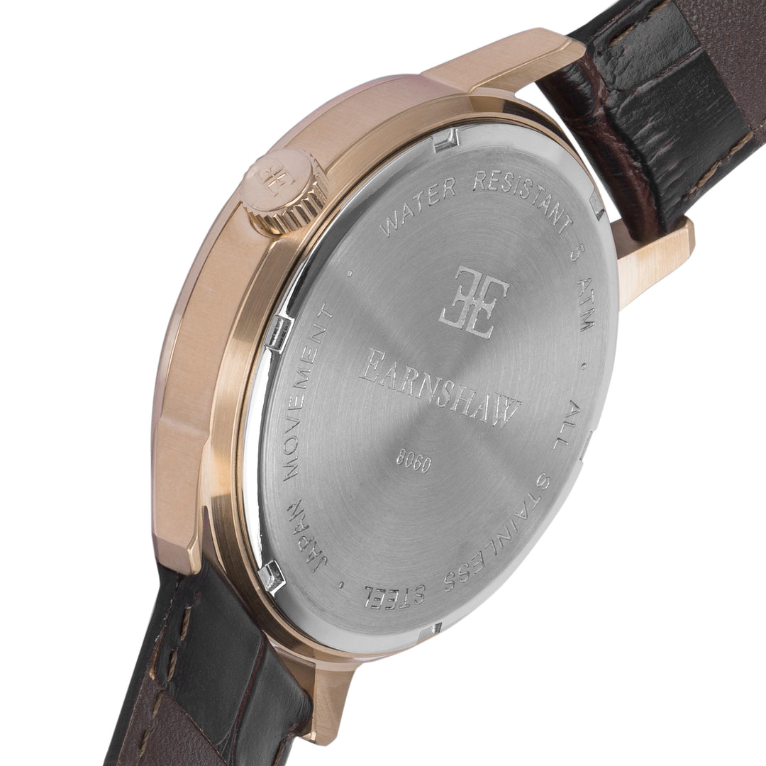 Cornwall Sweep Second Quartz Retrograde Multifunction Silver Round Dial Men&