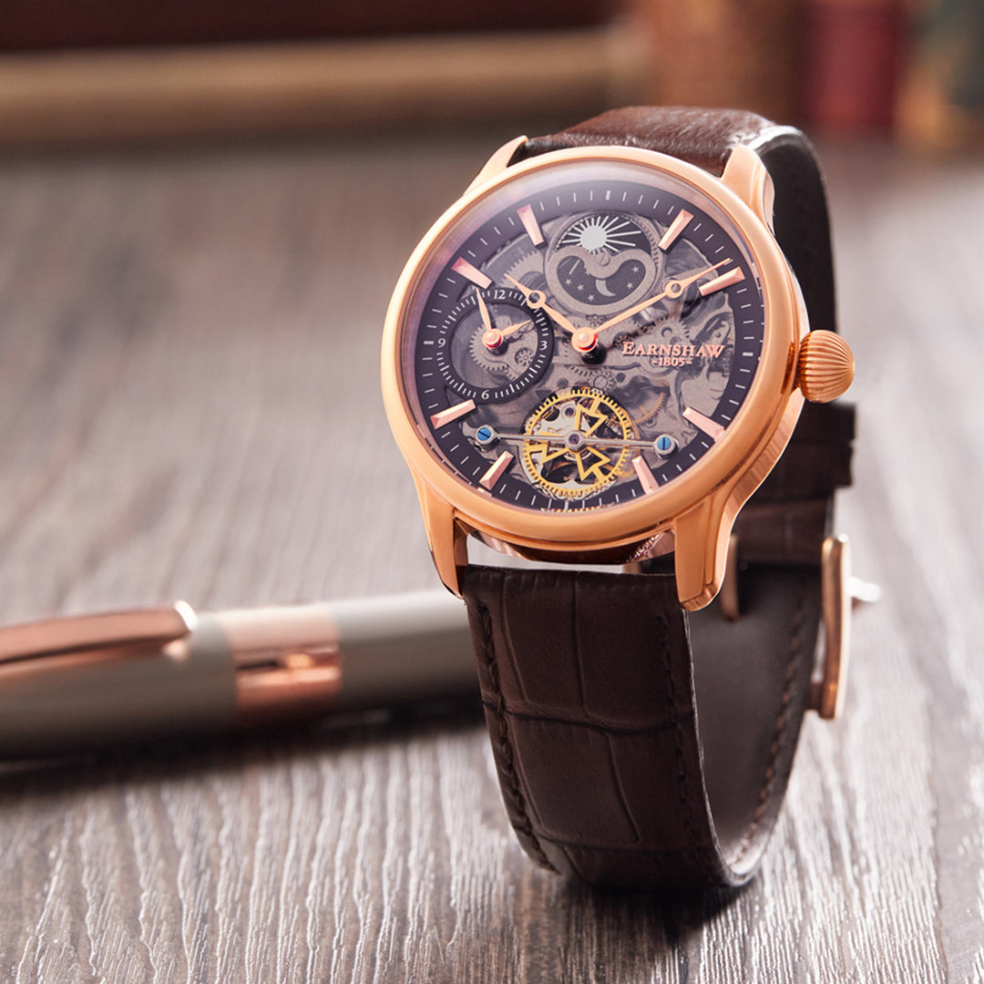 Longitude Shadow Dual Time Men's Watch -  ES-8063-06