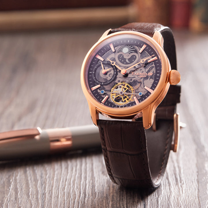 Longitude Shadow Dual Time Men's Watch -  ES-8063-06