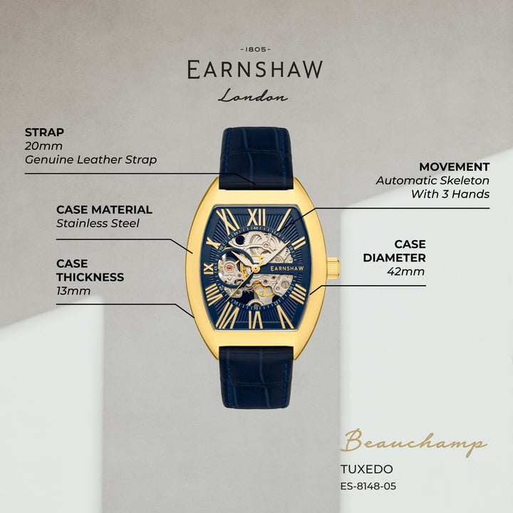 Beauchamp Automatic Skeleton Men's Watch -  ES-8148-05