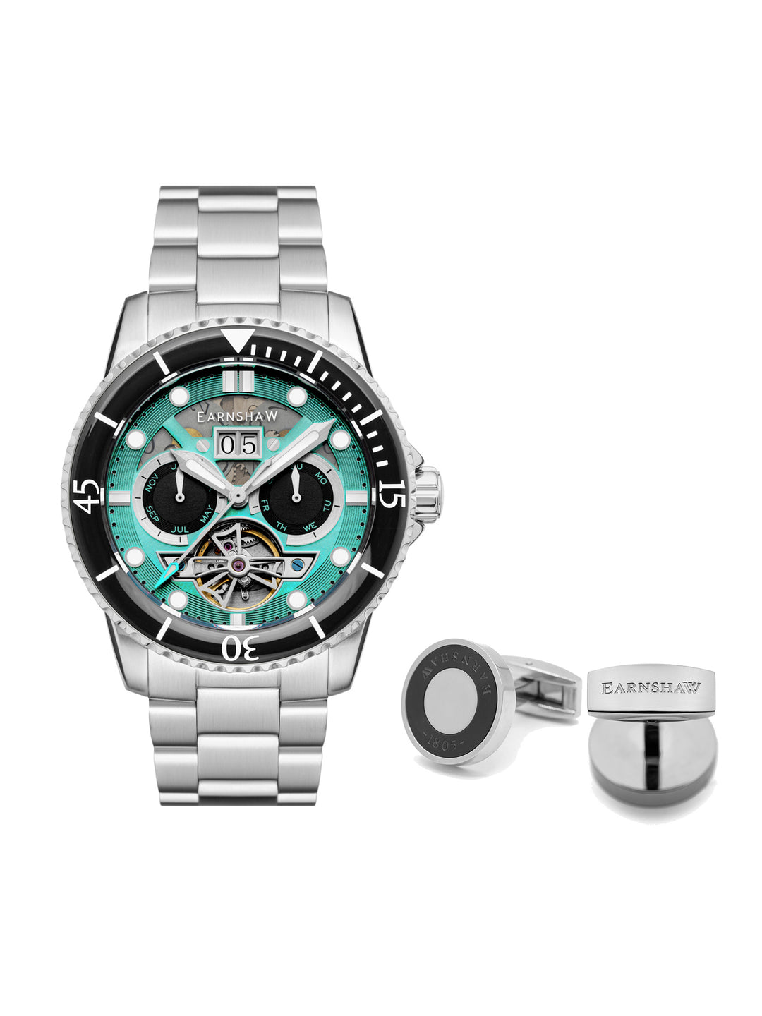 Duncan Grand Date Open Heart Diwali Multifunction Men's Watch -  ES-8174-DD