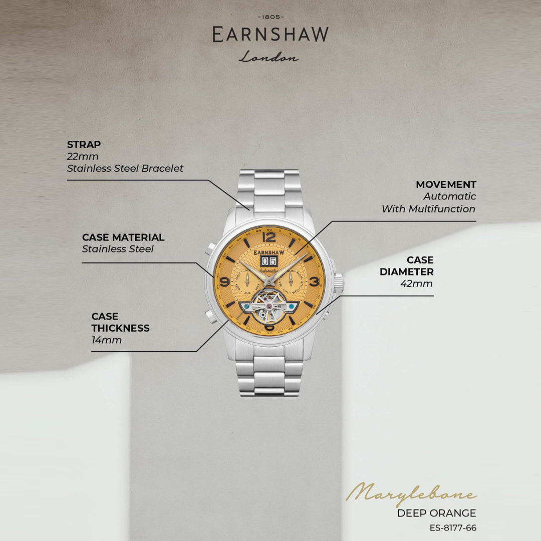 Marylebone Grand Date Open Heart Multifunction Men's Watch -  ES-8177-66