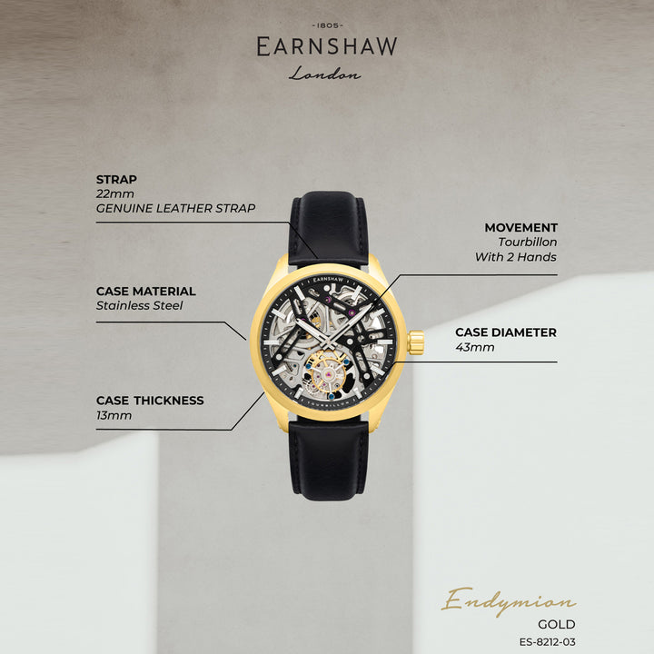 Tourbillon Limited Edition Skeleton Men's Watch - ES-8212-03