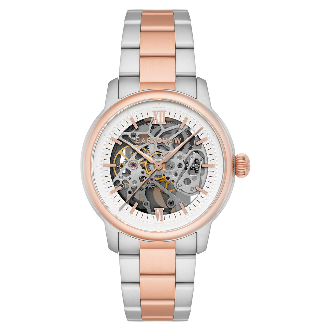 Cornwall Automatic Skeleton White Round Dial Men&