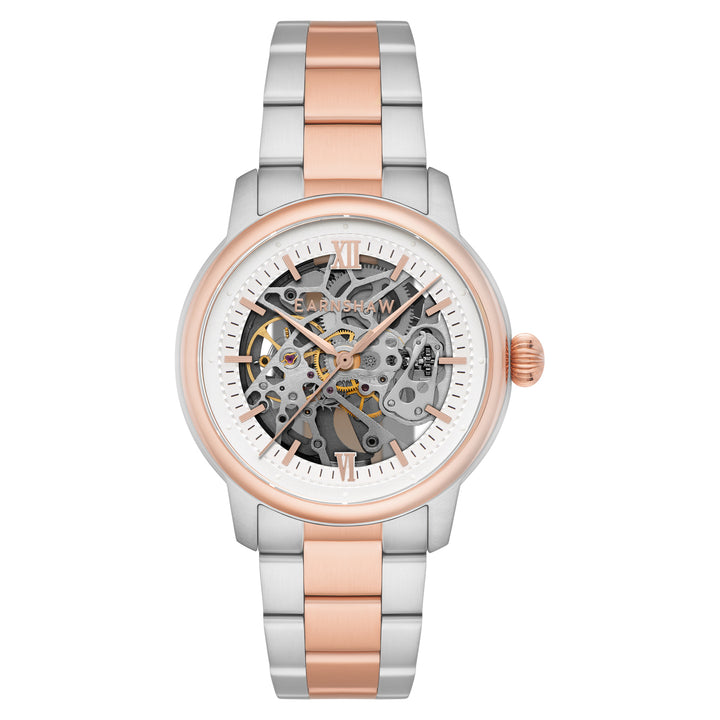 Cornwall Automatic Skeleton White Round Dial Men&
