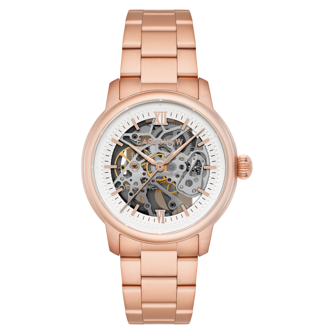 Cornwall Automatic Skeleton White Round Dial Men&