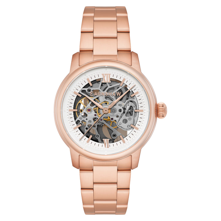 Cornwall Automatic Skeleton White Round Dial Men&