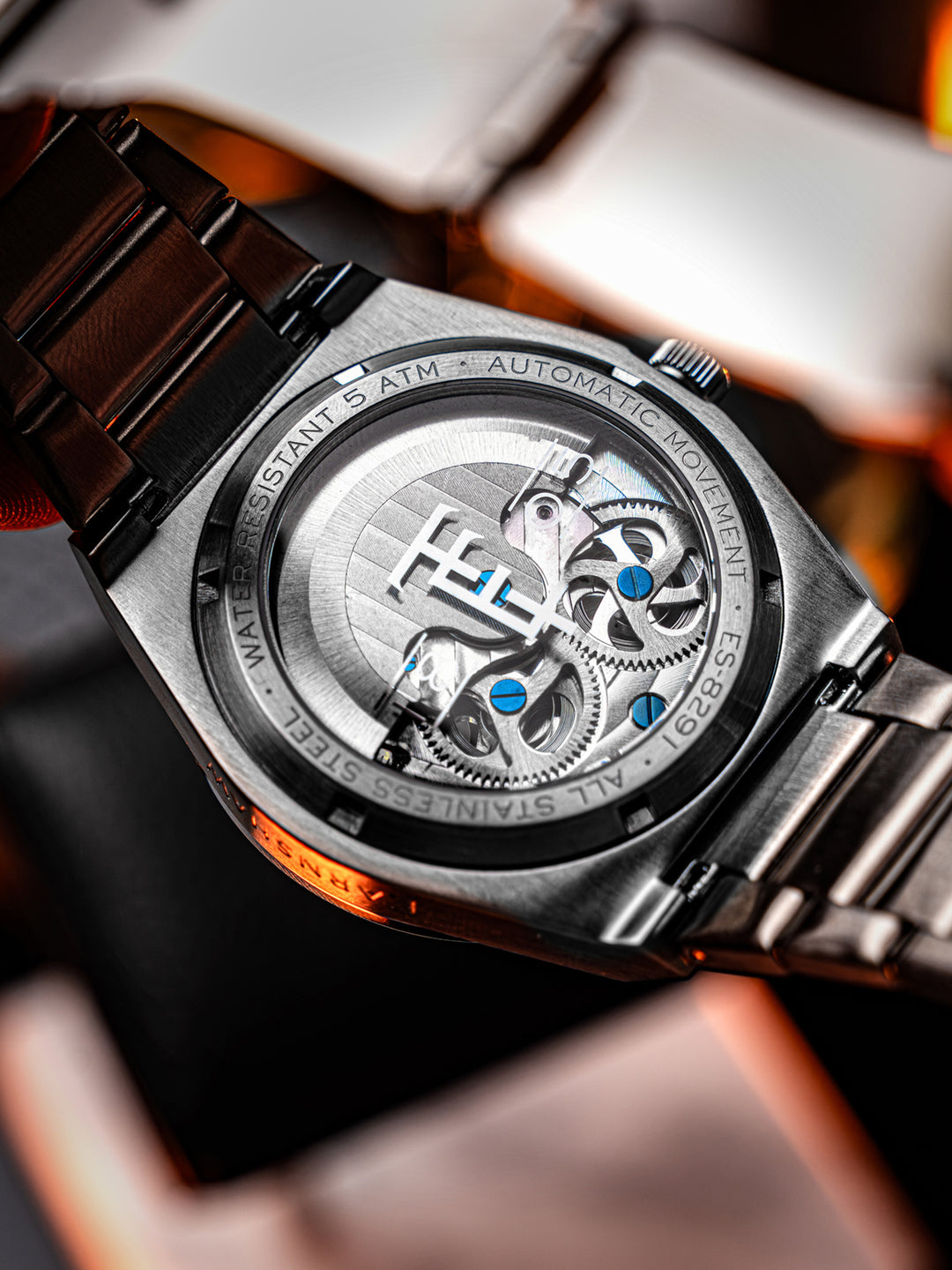 Drake Dual Time & Moonphase Automatic Men's Watch -  ES-8291-22