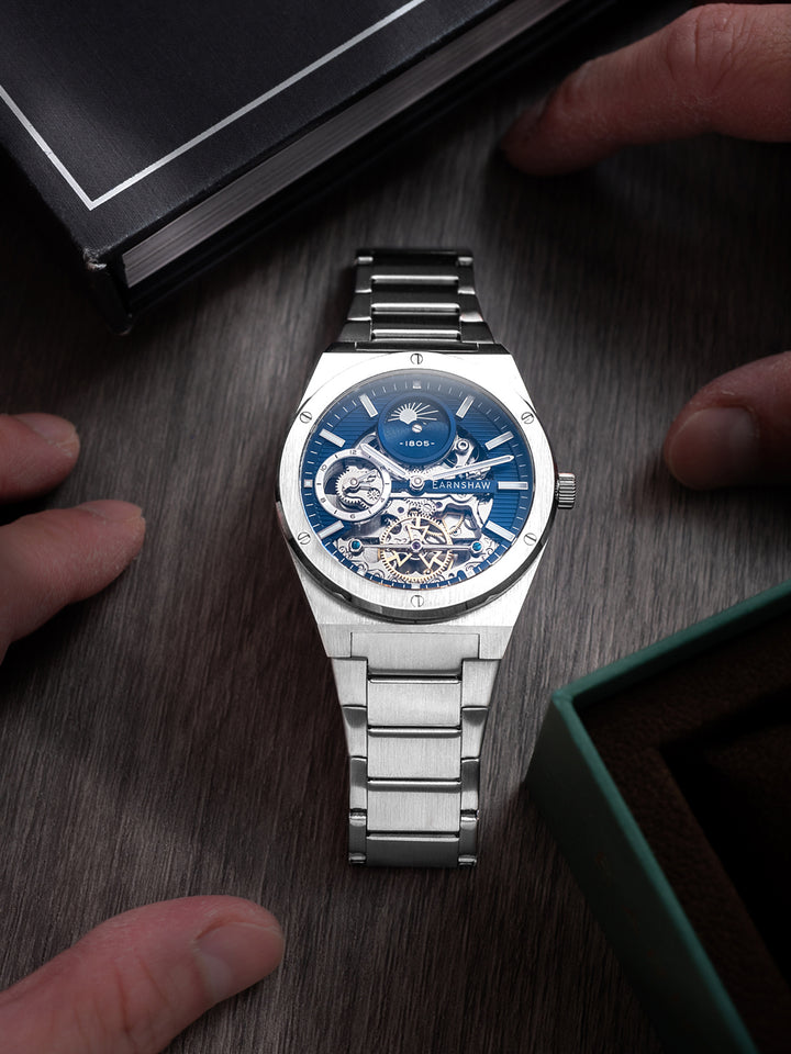 Drake Dual Time & Moonphase Automatic Men's Watch -  ES-8291-22