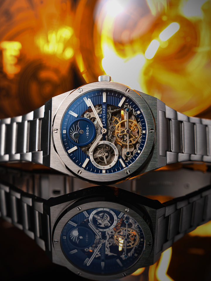Drake Dual Time & Moonphase Automatic Men's Watch -  ES-8291-22
