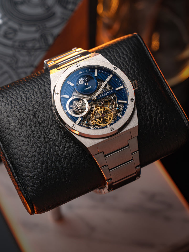 Drake Dual Time & Moonphase Automatic Men's Watch -  ES-8291-22
