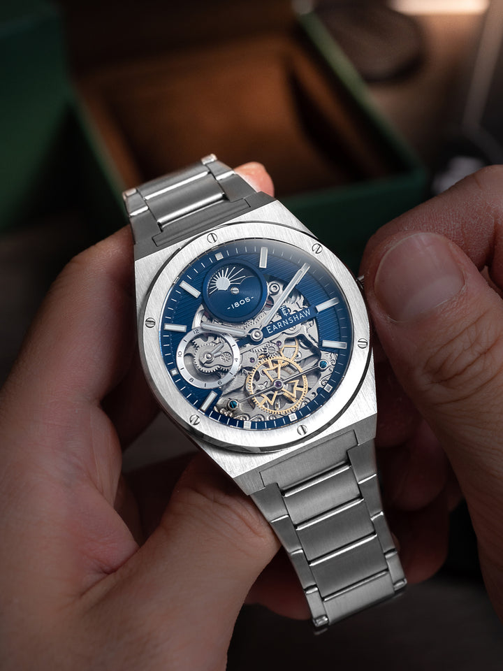 Drake Dual Time & Moonphase Automatic Men's Watch -  ES-8291-22