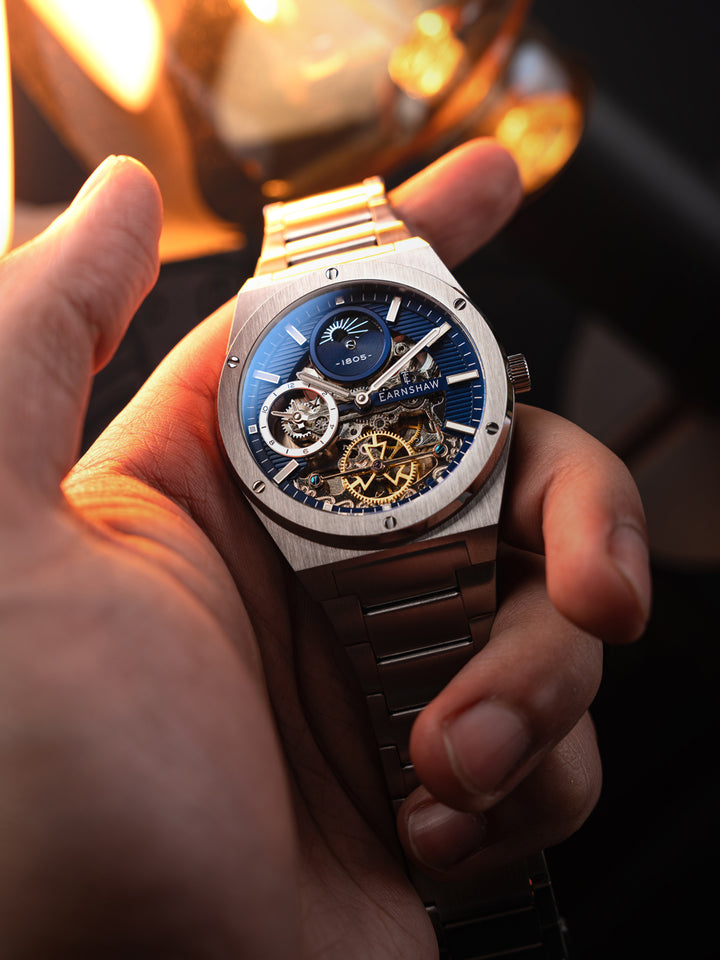 Drake Dual Time & Moonphase Automatic Men's Watch -  ES-8291-22