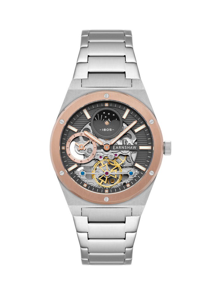 Drake Dual Time & Moonphase Automatic Men's Watch -  ES-8291-44