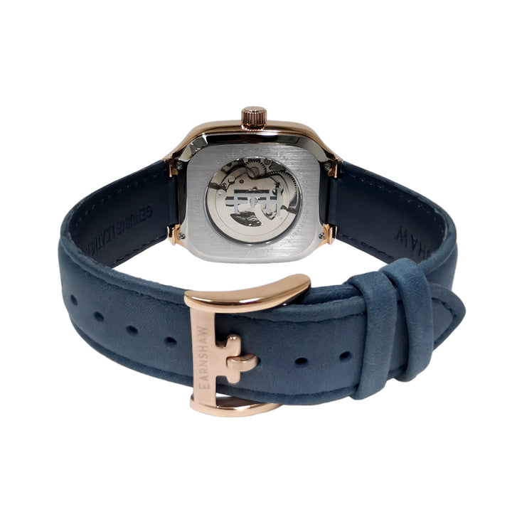 Paxton Skeleton  Automatic Blue Square Dial Men's Watch - ES-8294-02