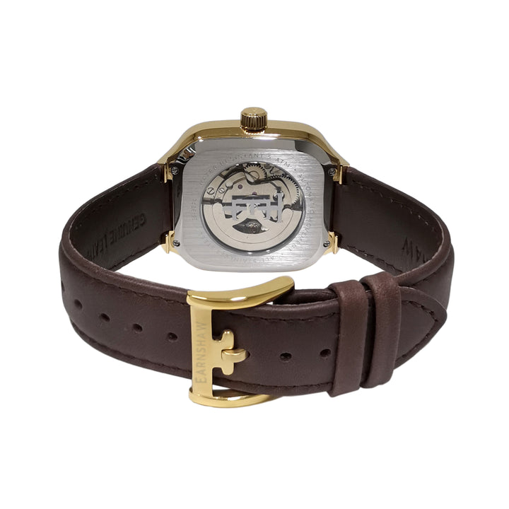 Paxton Skeleton  Automatic Green Square Dial Men's Watch - ES-8294-03