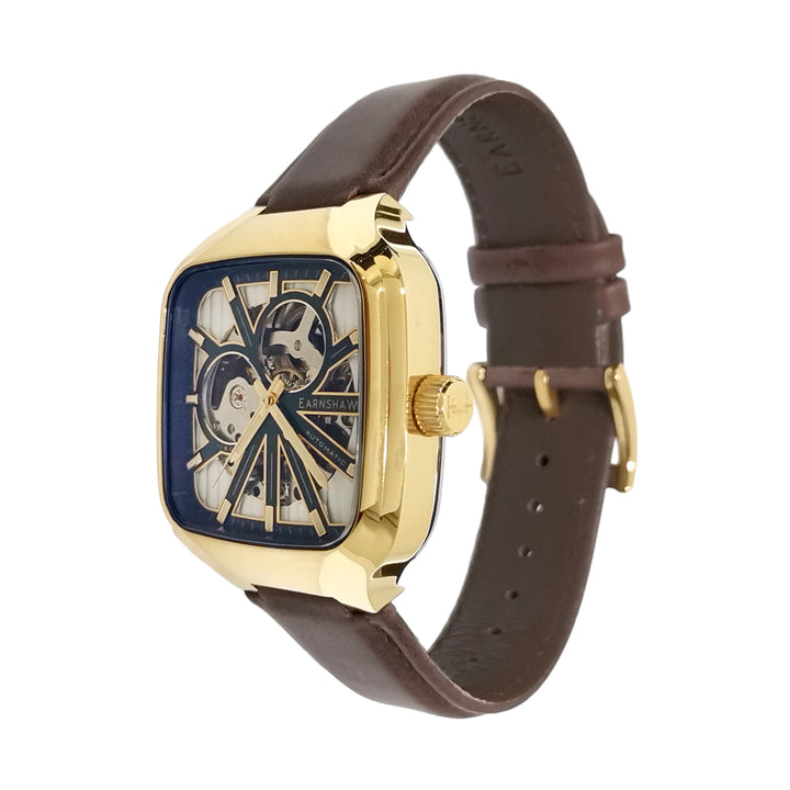 Paxton Skeleton  Automatic Green Square Dial Men's Watch - ES-8294-03