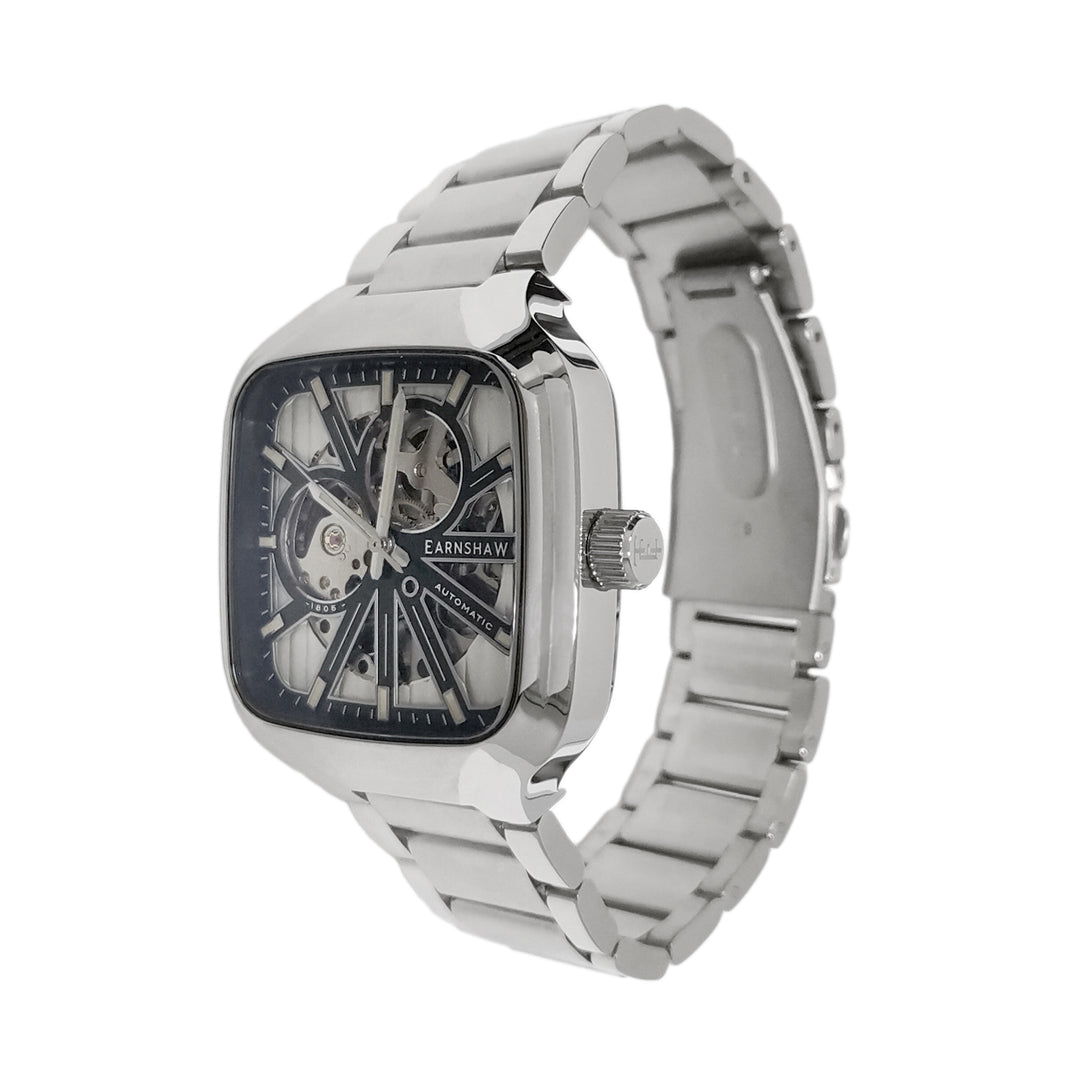 Paxton Skeleton  Automatic Black Square Dial Men's Watch - ES-8294-11
