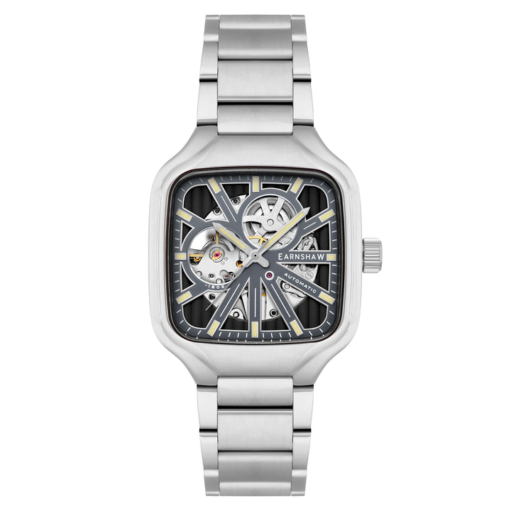 Paxton Skeleton  Automatic White Square Dial Men's Watch - ES-8294-22