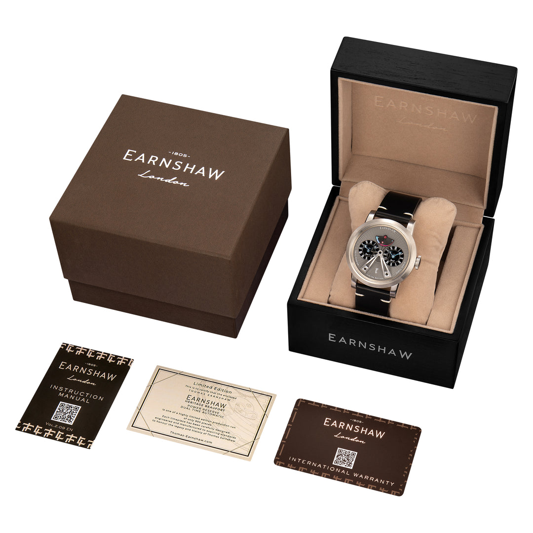 Beaufort Analog Grey Round Dial Men's Watch - ES-8306-04