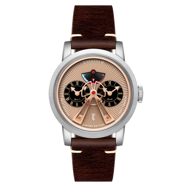 Beaufort Power Reserve Dual Time Automatic Round Dial Men's Watch - ES-8306-08