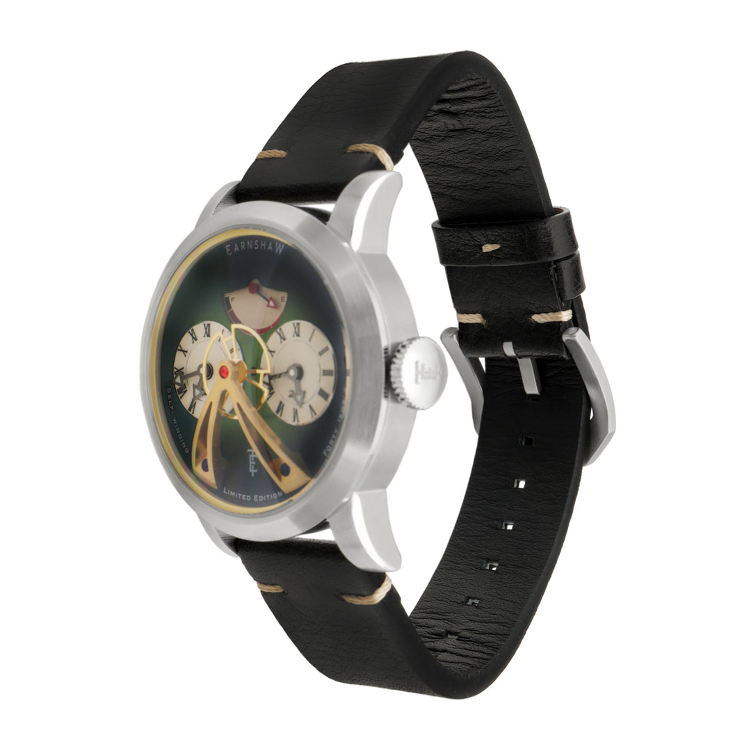 Beaufort Power Reserve Dual Time Automatic Round Dial Men's Watch - ES-8306-09