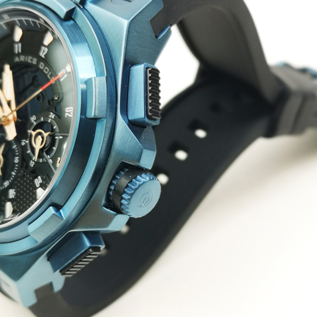 Lightning Quartz Men's Watch - G 7016 BU-BURG