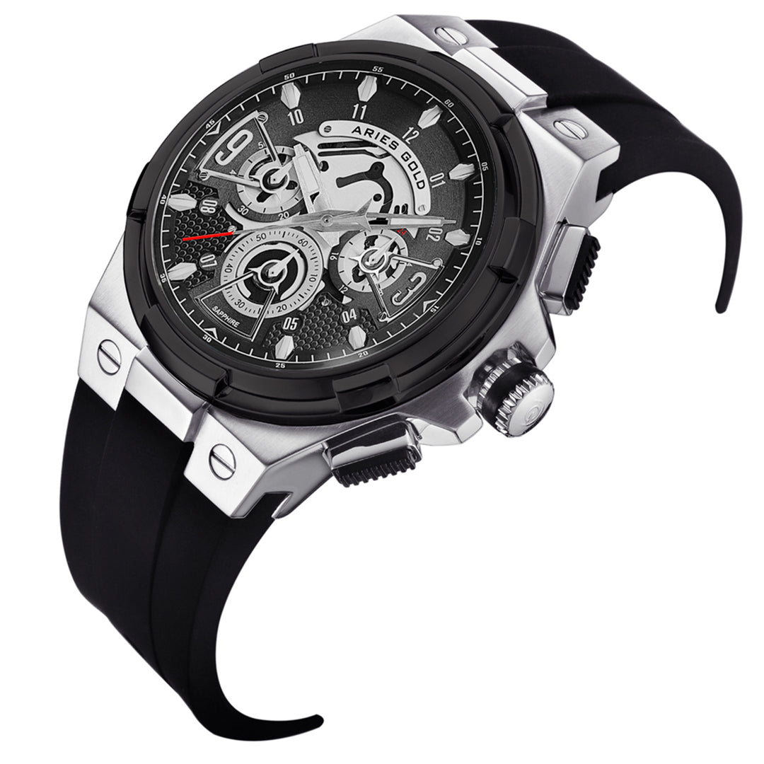 Lightning Quartz Men's Watch - G 7016 SBK-BK
