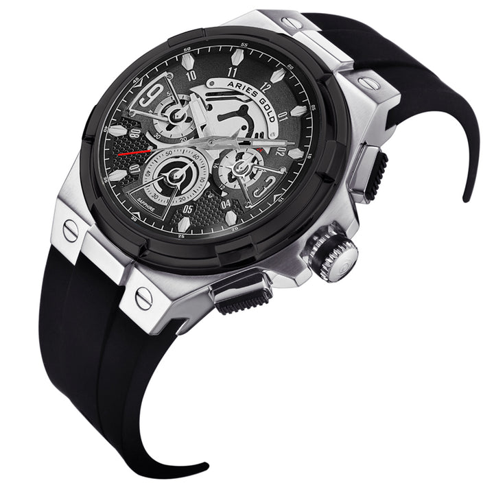 Lightning Quartz Men's Watch - G 7016 SBK-BK