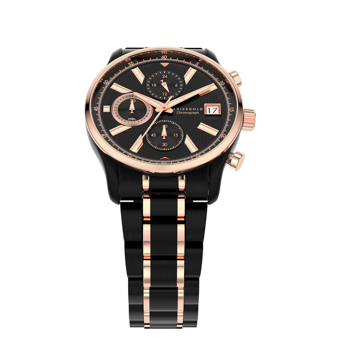 Champion 7020 Chronograph Men's Watch -  G 7020 BKRG-BKRG