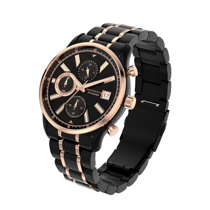 Champion 7020 Chronograph Men's Watch -  G 7020 BKRG-BKRG