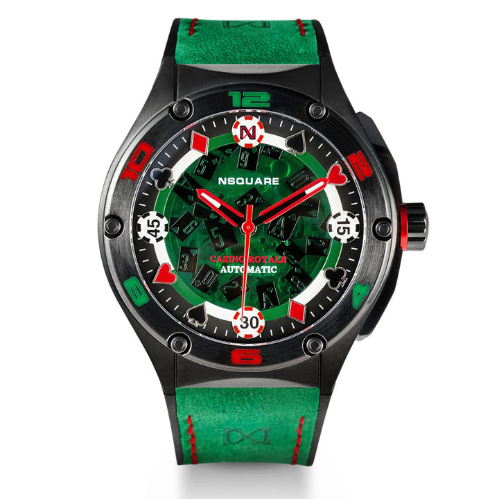 Casino Royale Limited Edition Automatic 21 Jewels Men's Watch - G0544-N40.1 GREEN STRAP