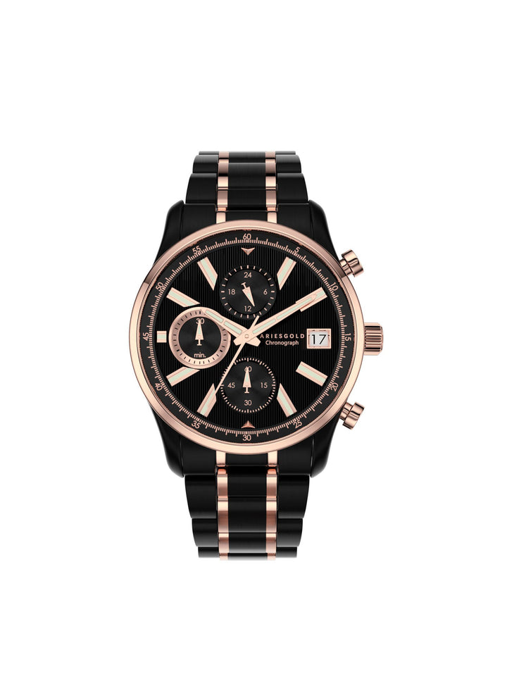 Champion 7020 Chronograph Men's Watch -  G 7020 BKRG-BKRG