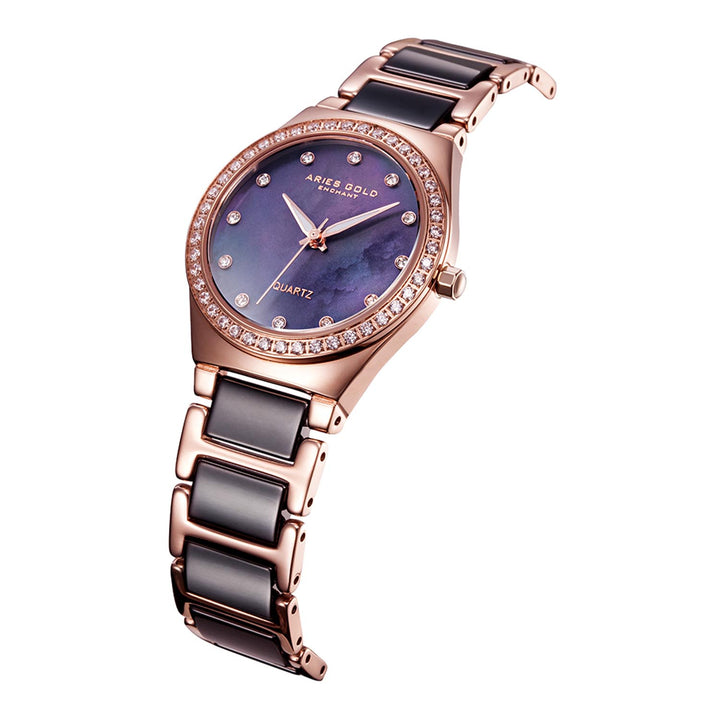 Diva Quartz Women's Watch - L 5014Z RG-BKMOP