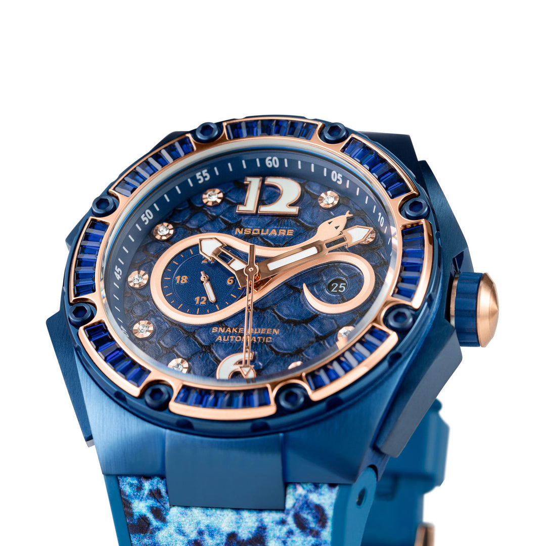 Snakequeen Automatic Swarovski Crystal Women's Watch - L0471-N11.10