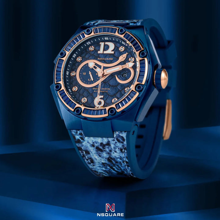 Snakequeen Automatic Swarovski Crystal Women's Watch - L0471-N11.10