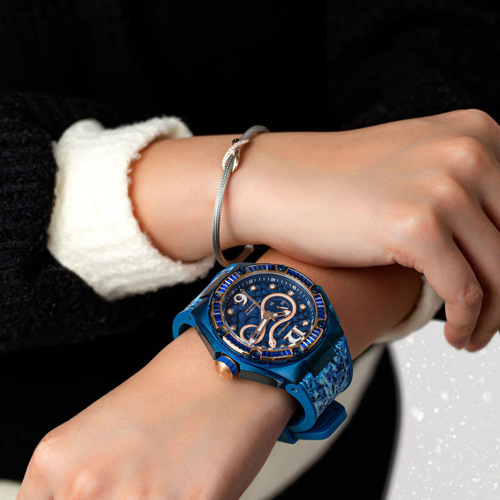 Snakequeen Automatic Swarovski Crystal Women's Watch - L0471-N11.10